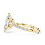 Gold Ring DDLR-256, Yellow Gold, view 3