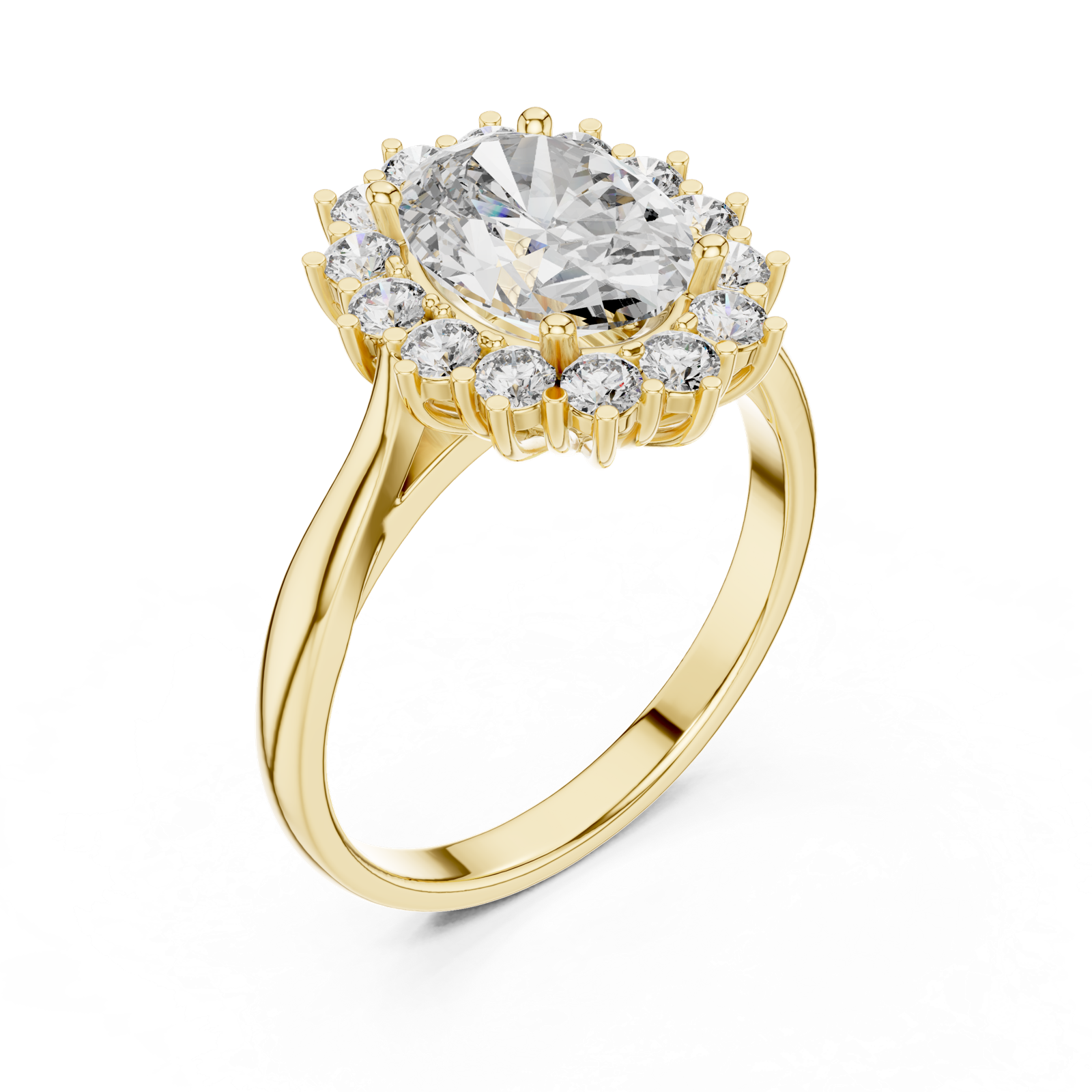 Gold Ring L03-1216, Yellow Gold, view 2