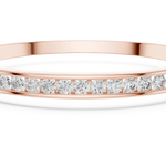 14K Solid Gold Lab Diamond Bracelet, Rose Gold, view 4