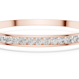 14K Solid Gold Lab Diamond Bracelet, Rose Gold, view 4