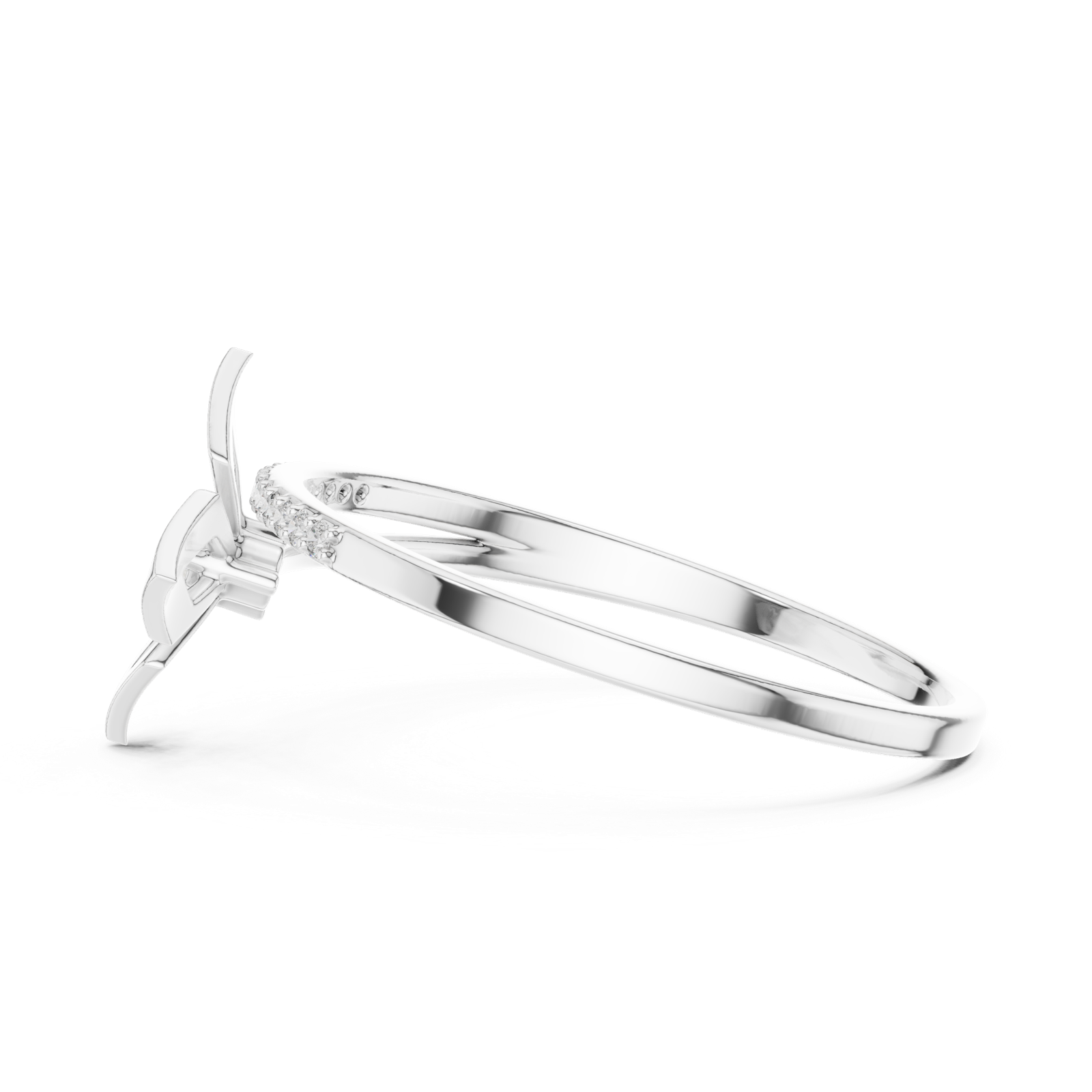 Gold Ring 1 (154), White Gold, view 3