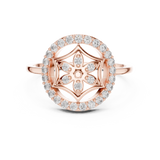Gold Ring DR-6155, Rose Gold