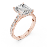Gold Ring DDLR-773, Rose Gold, view 2