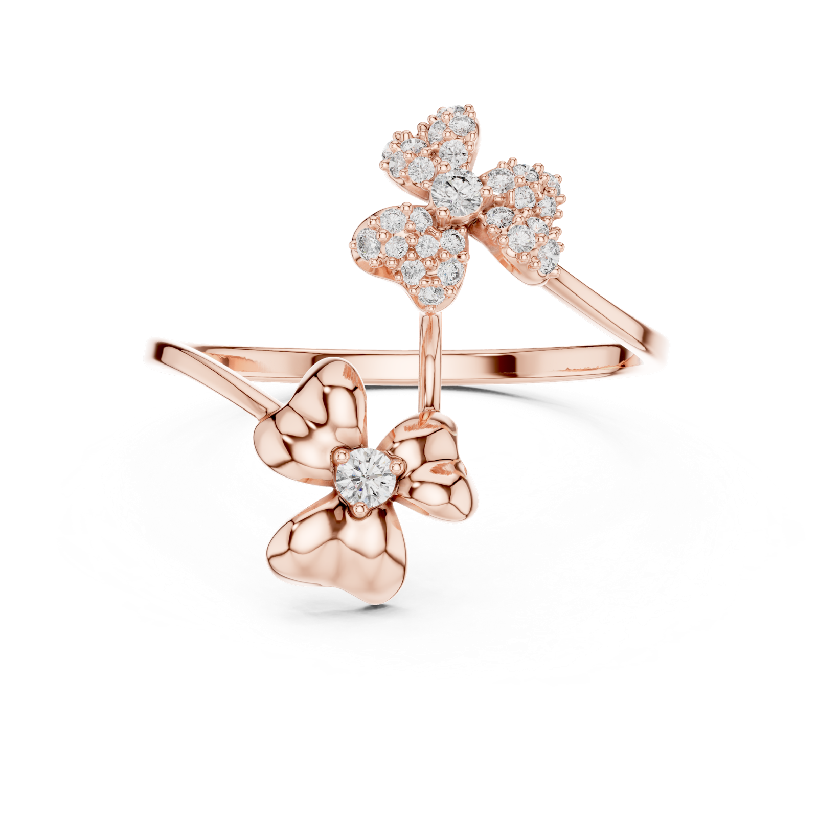 Gold Ring 1 (166), Rose Gold, view 4
