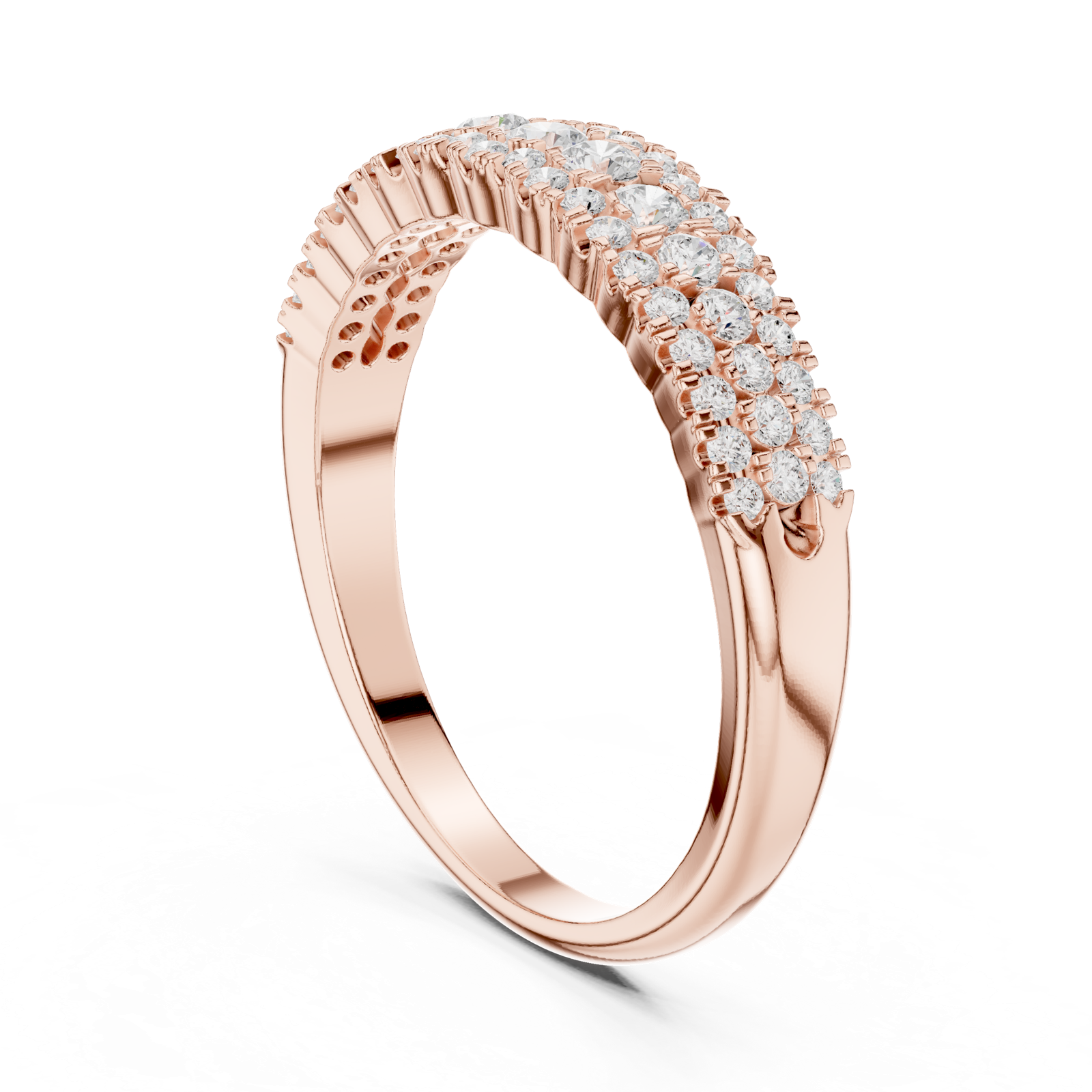 Gold Ring DDLR-449, Rose Gold