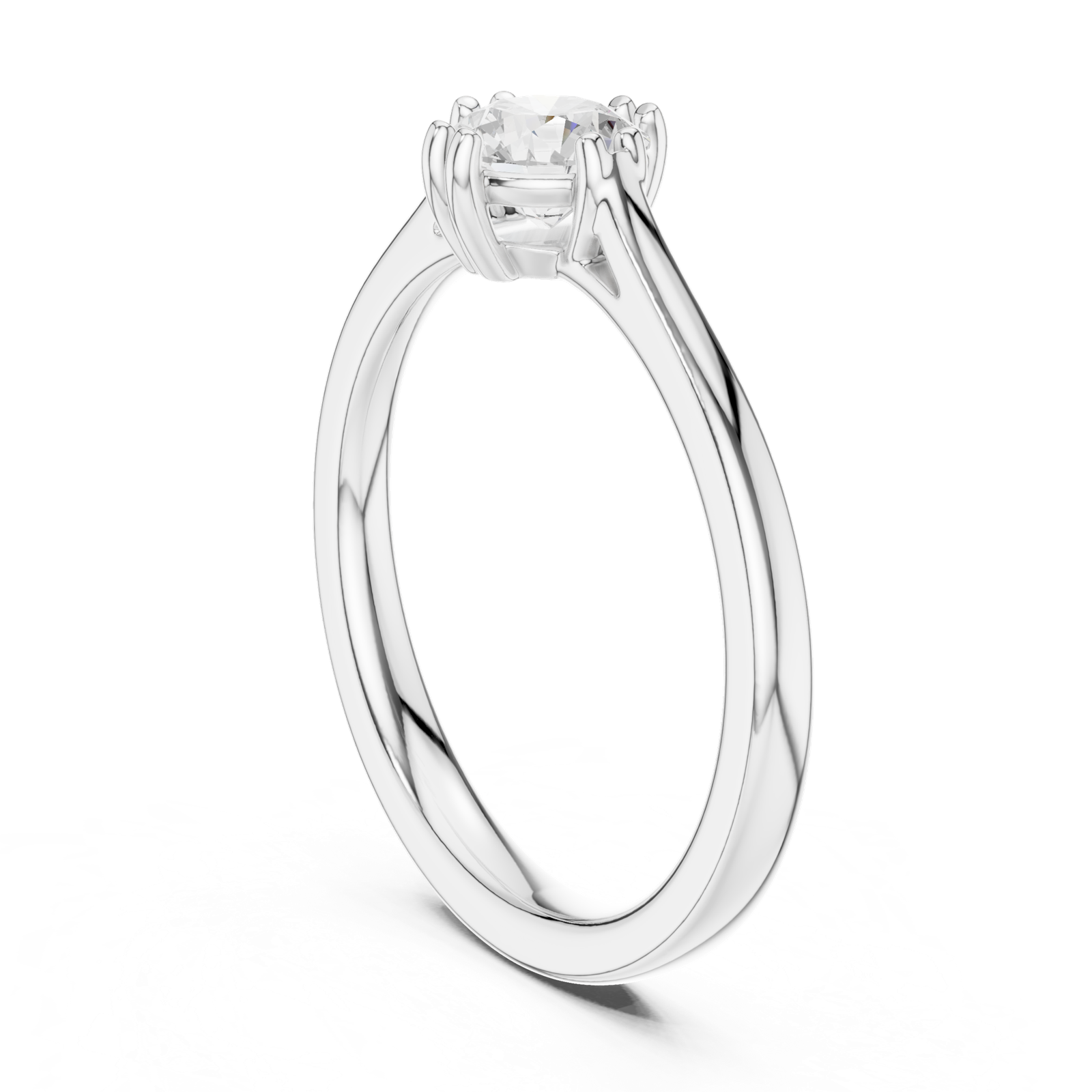 Gold Ring DDLR-542, White Gold, view 1