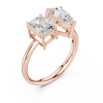 Gold Ring DDLR-1057, Rose Gold, view 2