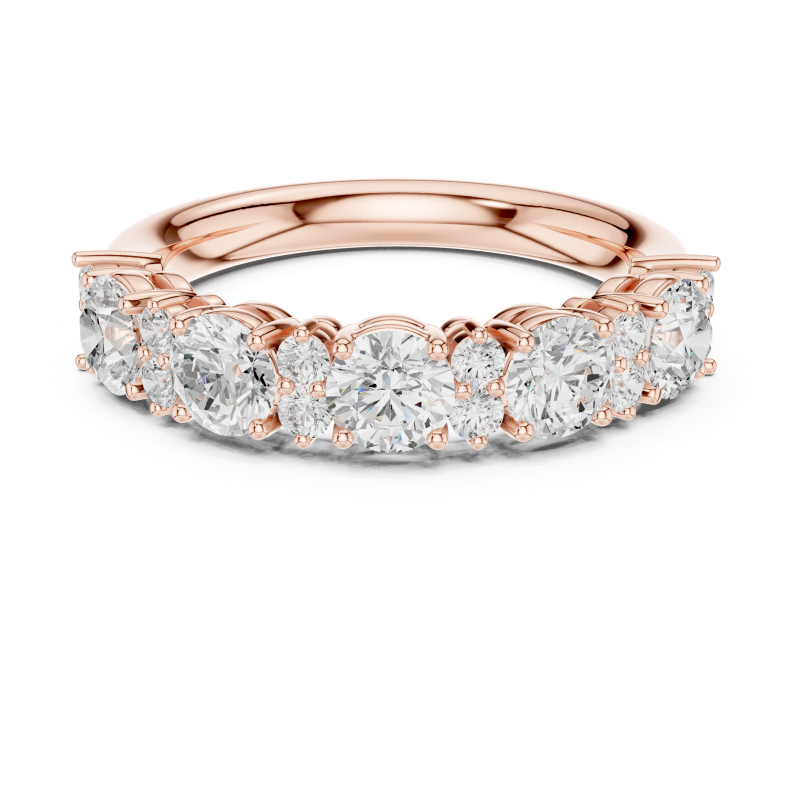 Gold Ring DDLR-697, Rose Gold, view 4