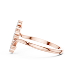 Gold Ring DDLR-742, Rose Gold, view 3