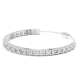 14K Solid Gold Lab Diamond Bracelet, White Gold, view 1