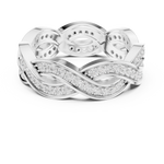 Gold Ring DDLR-465, White Gold, view 4