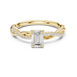 Gold Ring DDLR-593, Yellow Gold, view 4
