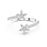 Gold Ring AGDLR-257, White Gold, view 4