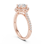 Gold Ring DDLR-670, Rose Gold, view 1