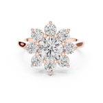 Gold Ring AGDLR-273, Rose Gold, view 4
