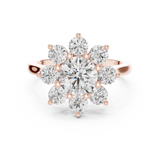 Gold Ring AGDLR-273, Rose Gold, view 4