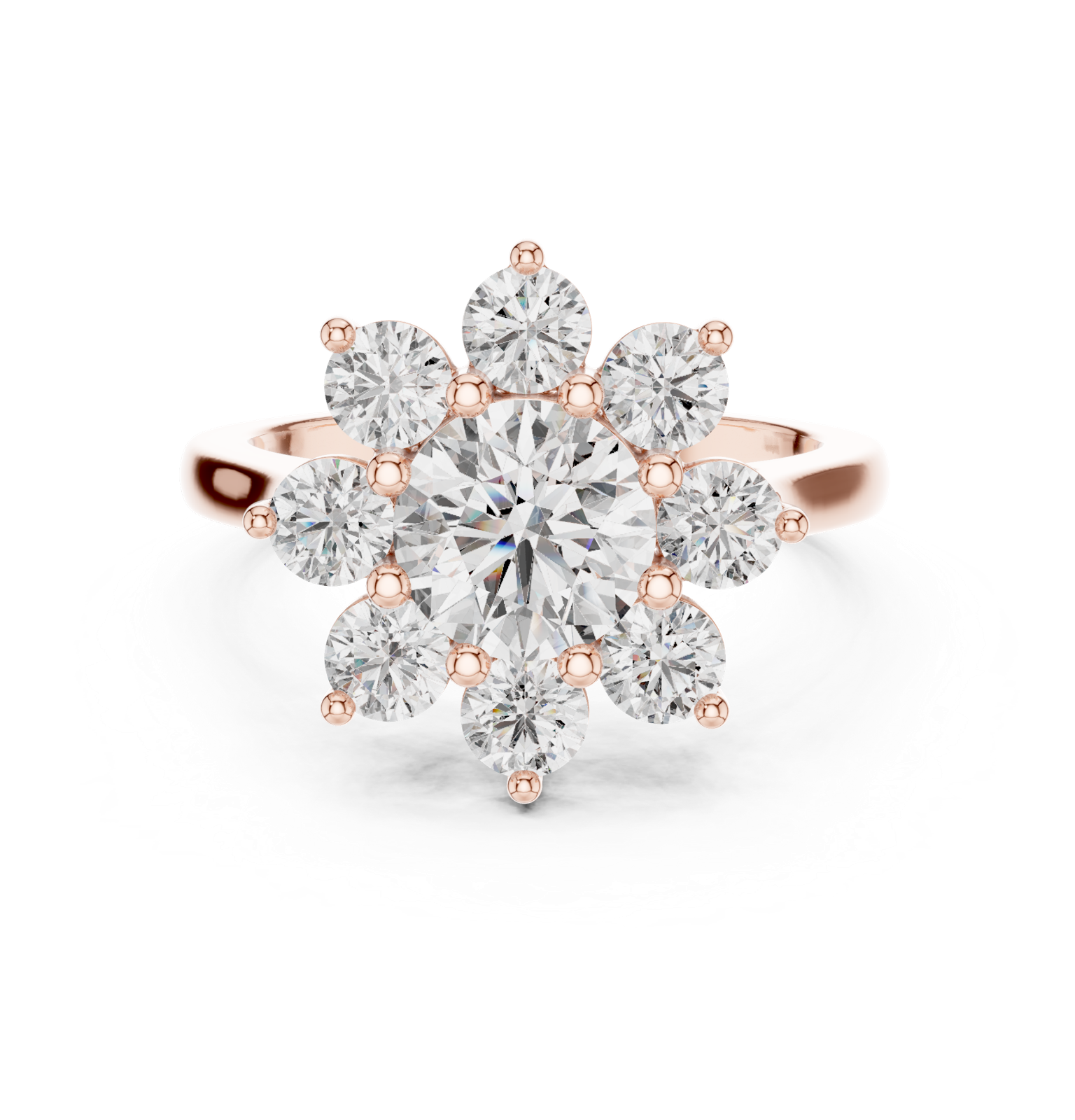 Gold Ring AGDLR-273, Rose Gold, view 4
