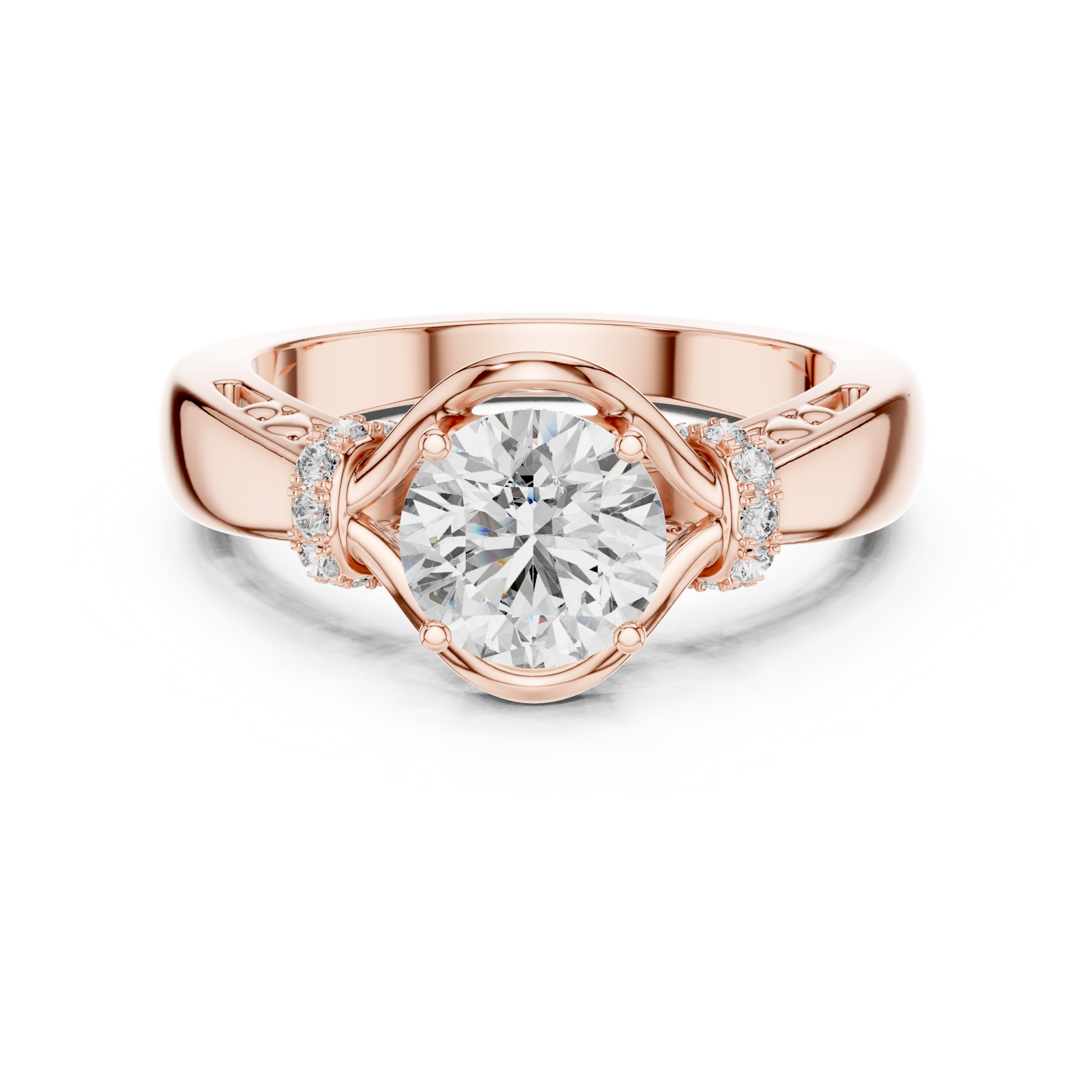 Gold Ring LR-0112, Rose Gold