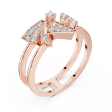 Gold Ring LR-01 (73), Rose Gold, view 2