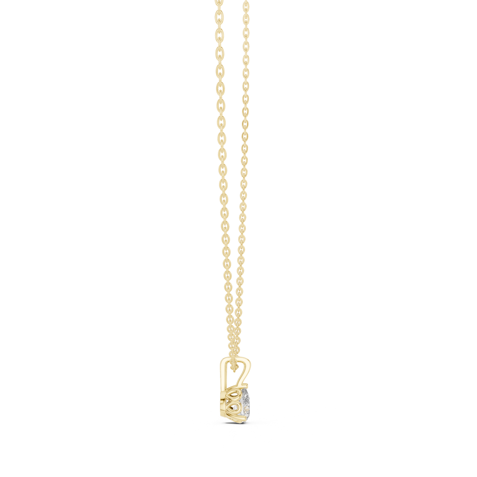 Gold Pendant GPD-0067, Yellow Gold, view 3