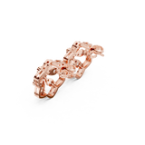 Gold Earrings 9-10018PE, Rose Gold, view 2