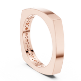 14K Solid Gold Lab Diamond Solitaire Ring, Rose Gold, view 1