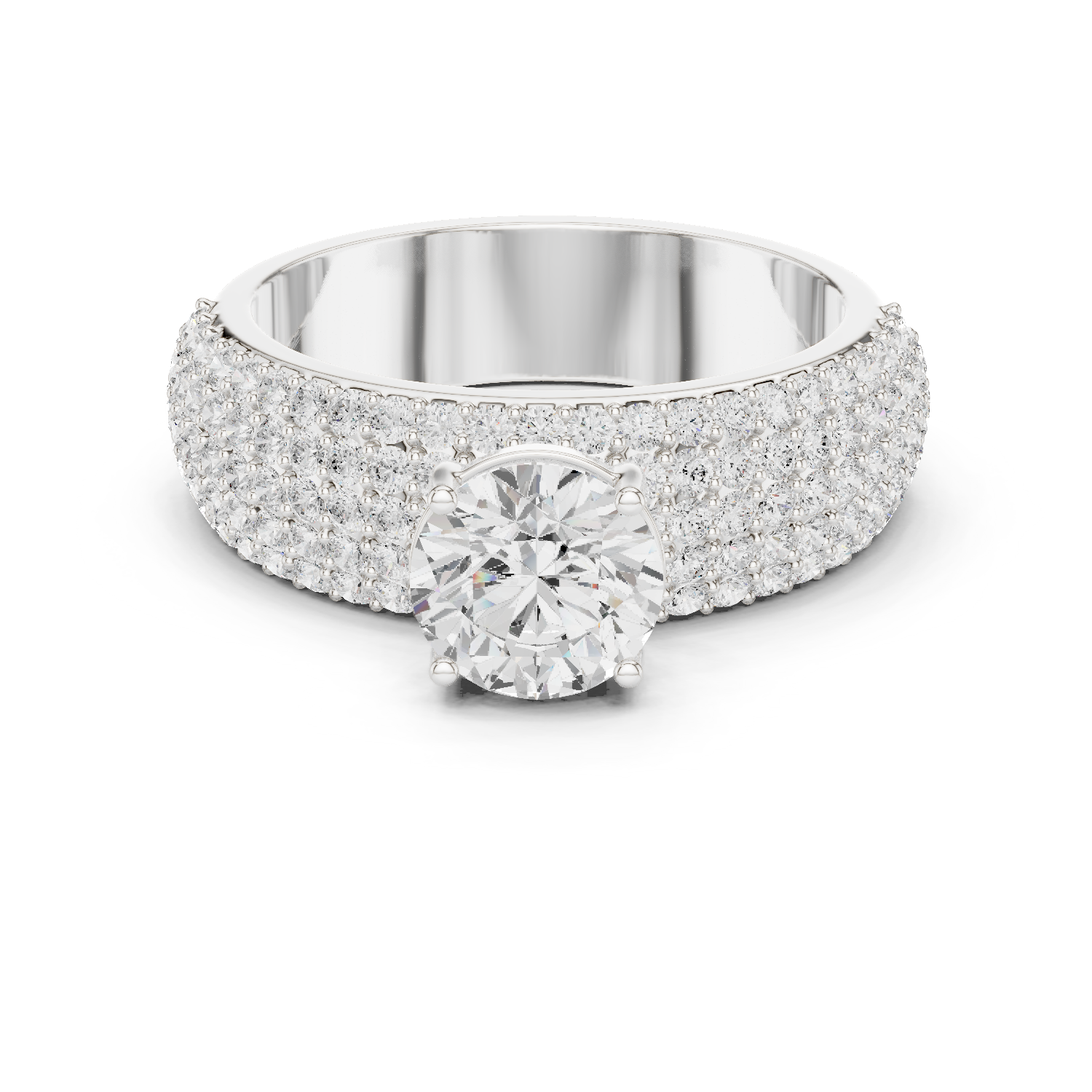 Gold Ring DDLR-1098, White Gold