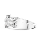Gold Ring DDLR-806, White Gold, view 3