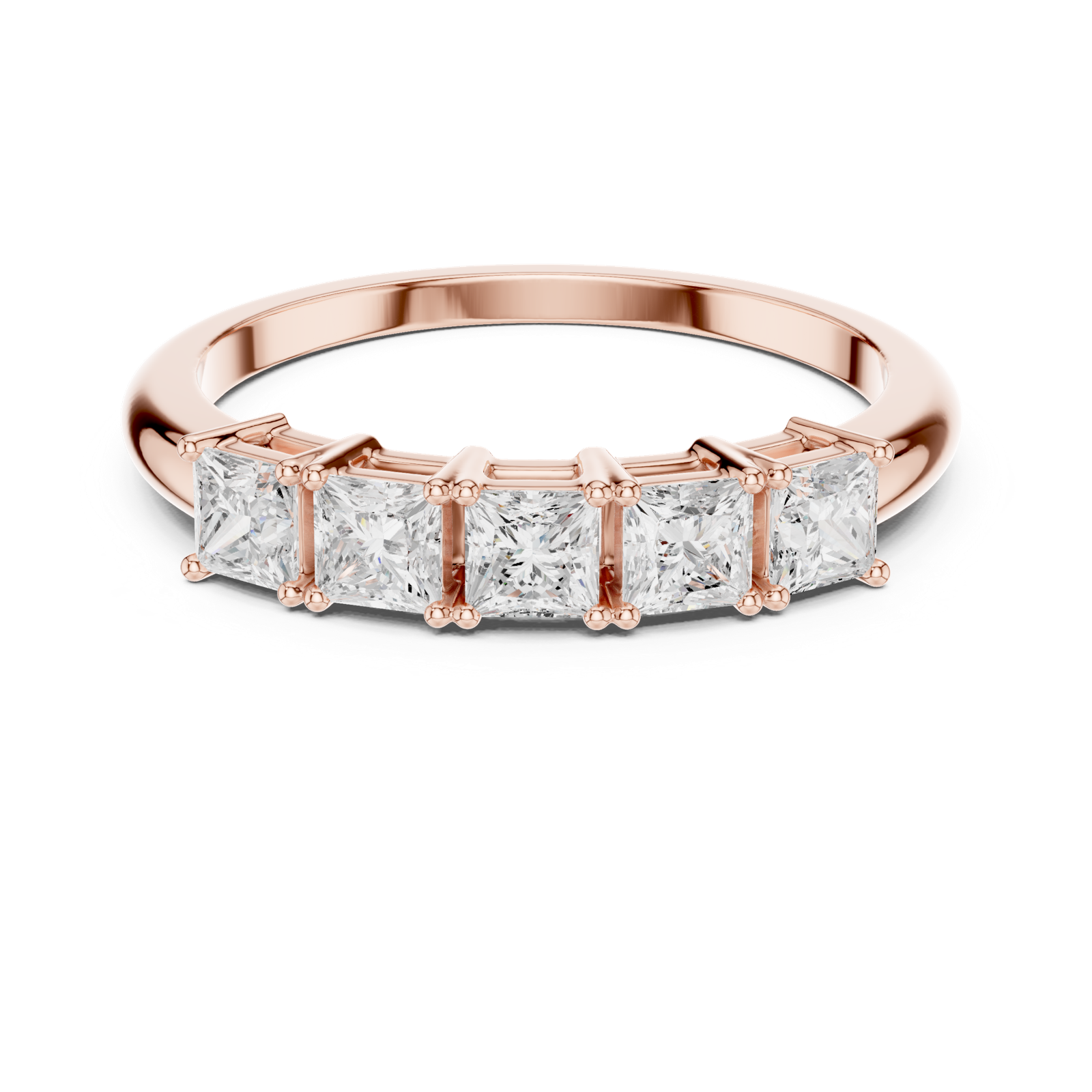 Gold Ring DDLR-424, Rose Gold, view 4