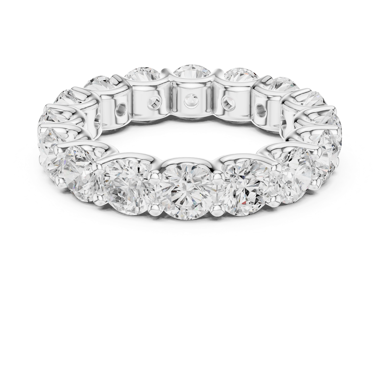 Gold Ring DDLR-660, White Gold, view 4