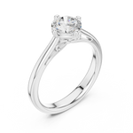 Gold Ring DDLR-556, White Gold, view 2