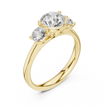 Gold Ring DDLR-638, Yellow Gold, view 2