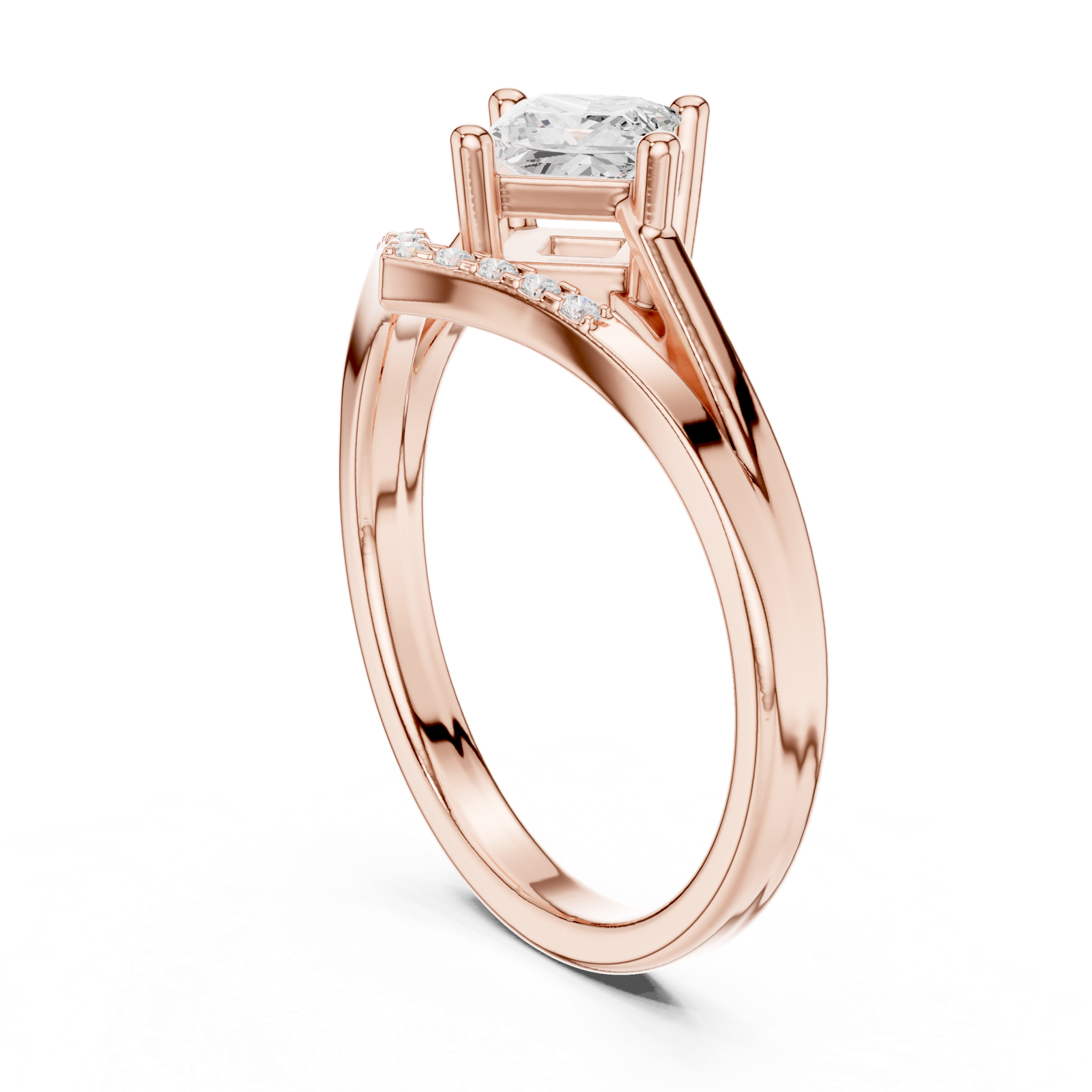 Gold Ring DDLR-477, Rose Gold