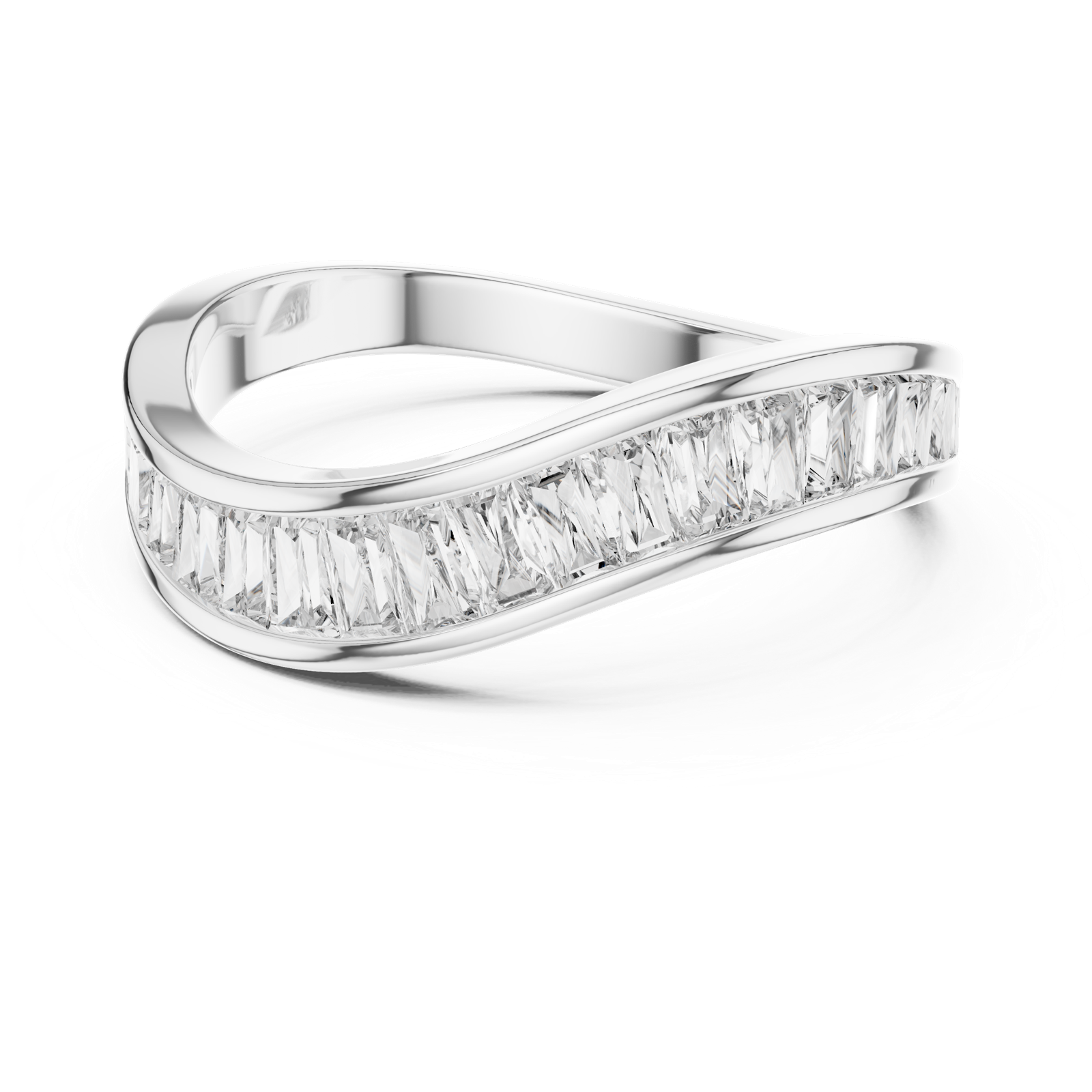 Gold Ring DDLR-009, White Gold, view 4