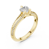 Gold Ring LR-0278, Yellow Gold, view 2