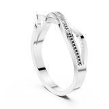 Gold Ring DDLR-738, White Gold, view 1