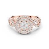 Gold Ring DDLR-757, Rose Gold