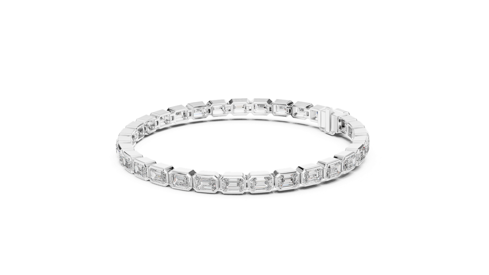 Gold Bracelet GLBR-0002, White Gold, view 1