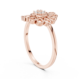 Gold Ring DR-6252, Rose Gold, view 1
