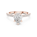Gold Ring DDLR-889, Rose Gold, view 4