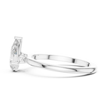 Gold Ring DDLR-1080, White Gold, view 3