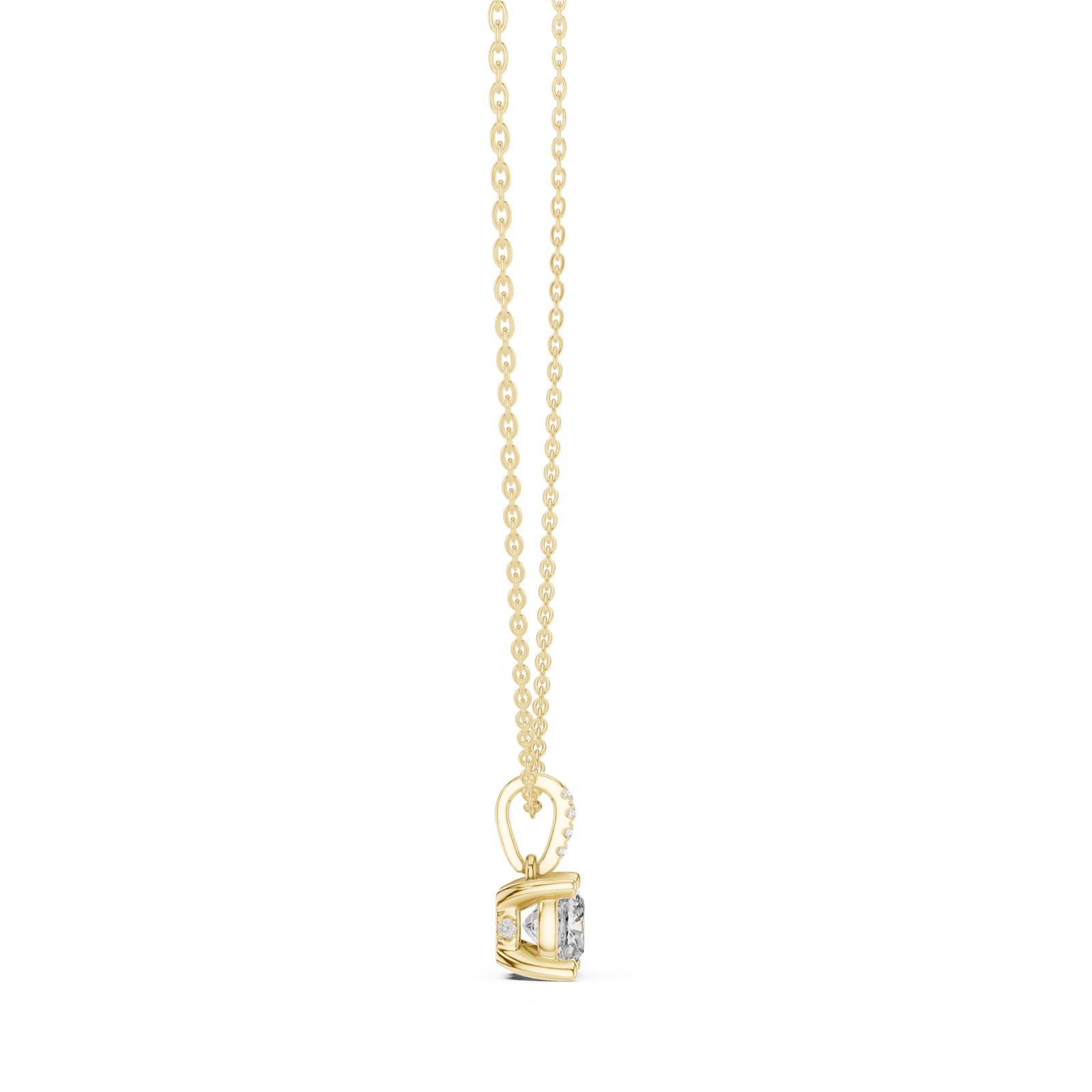 Gold Pendant GPD-0071, Yellow Gold, view 3