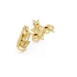 Gold Earrings Avber-97, Yellow Gold, view 2