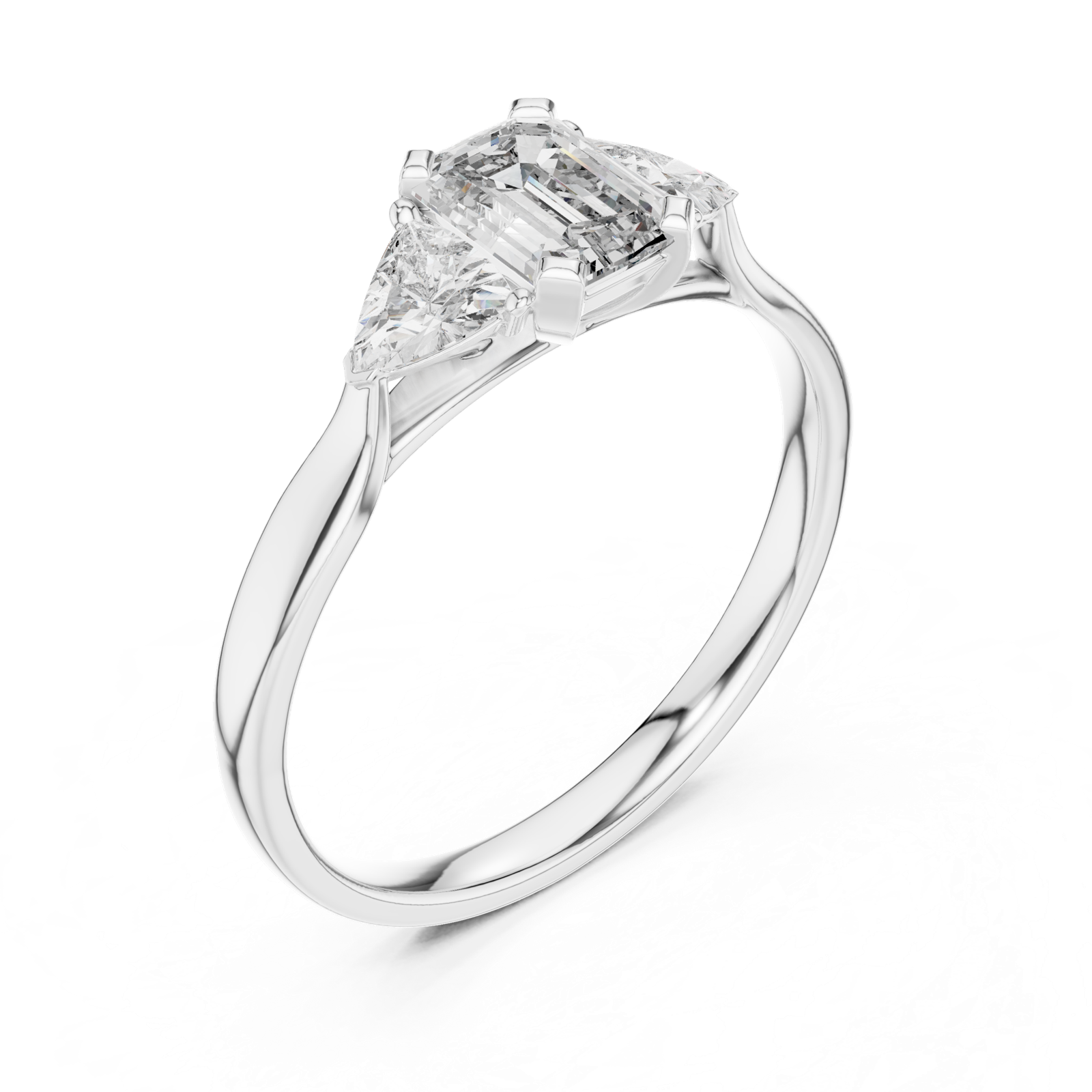 Gold Ring 00001L (15), White Gold, view 2