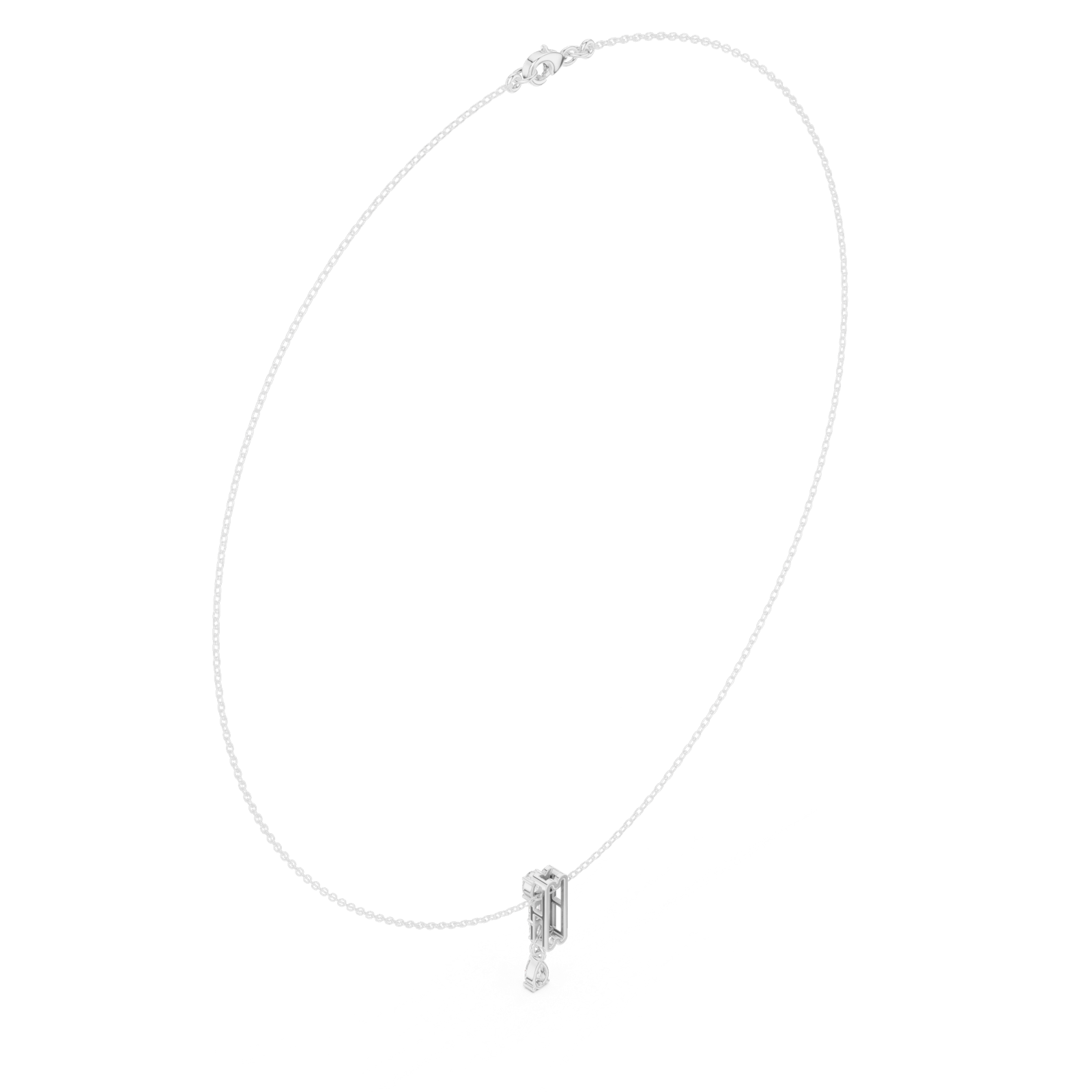 Gold Necklace SBWN (14), White Gold, view 2