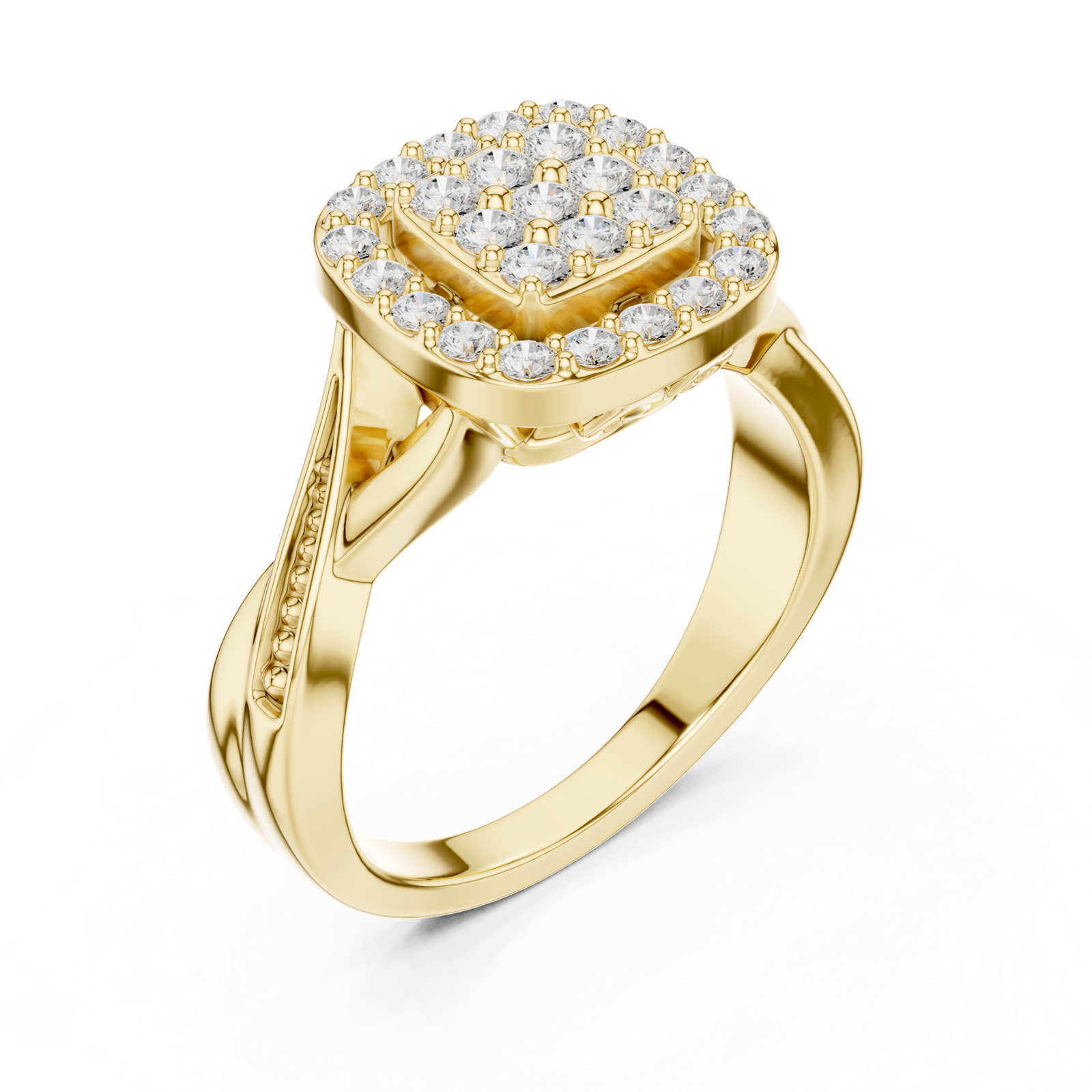 Gold Ring SBWR(13), Yellow Gold, view 2