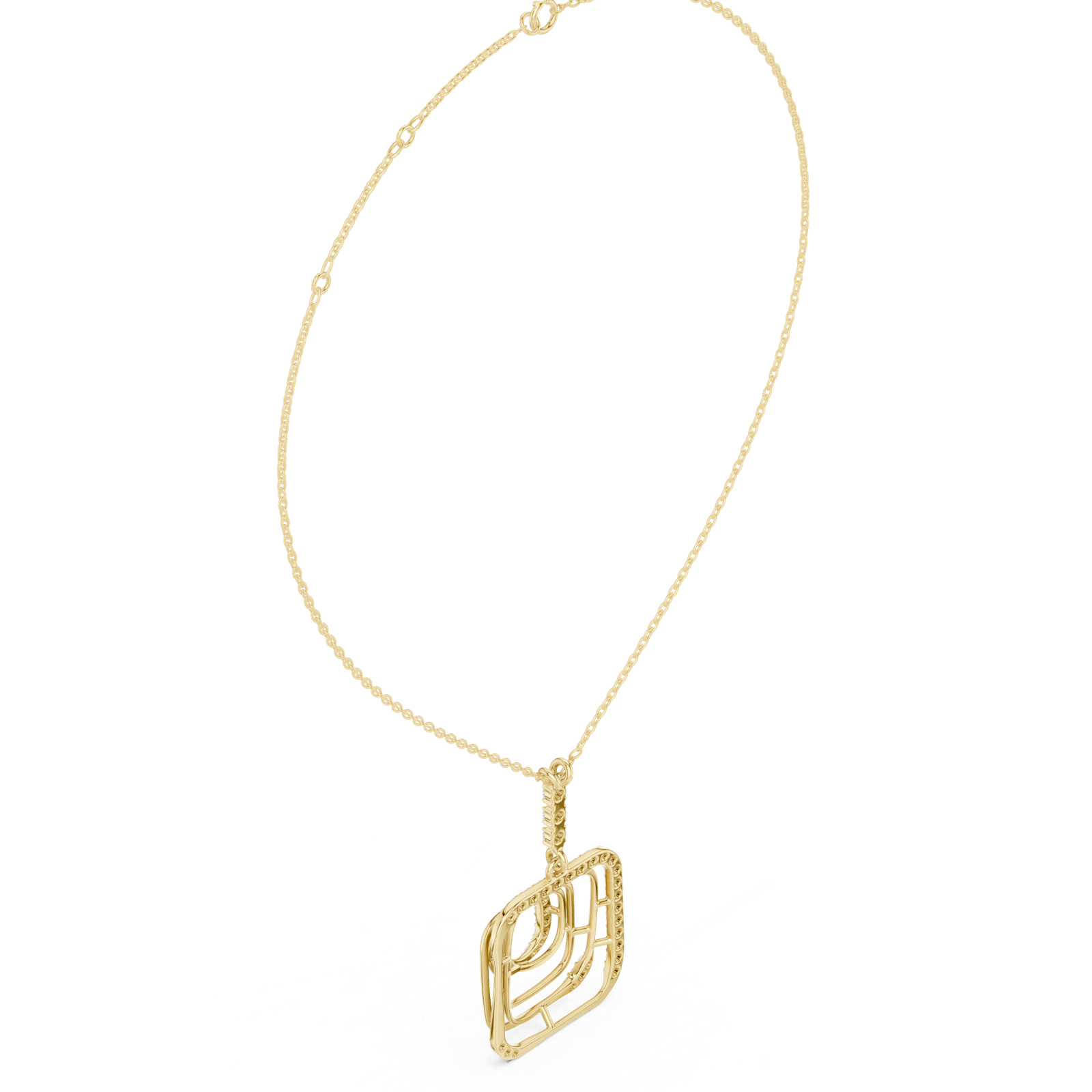 Gold Necklace SBWN (52), Yellow Gold, view 2