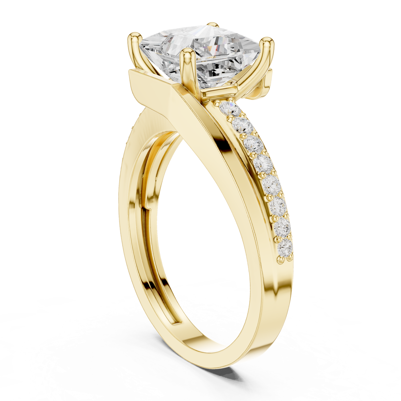 Gold Ring DDLR-395, Yellow Gold, view 1