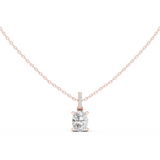 Gold Jewelry DDPO-009, Oval center stone, Rose Gold
