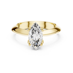 Gold Jewelry L36-8, Marquise center stone, Yellow Gold, view 4